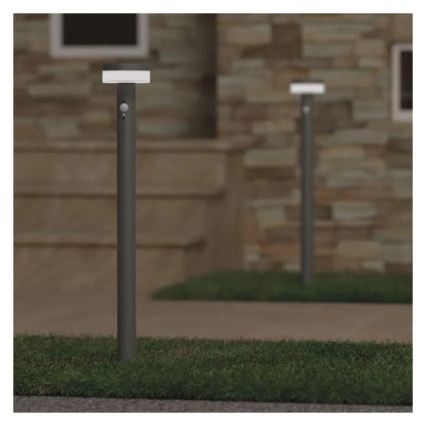 Lampe solaire avec détecteur LED/2W/3,7V 1200 mAh IP44 80 cm
