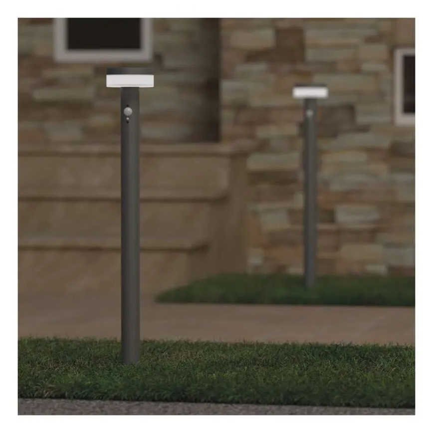 Lampe solaire avec détecteur LED/2W/3,7V 1200 mAh IP44 80 cm
