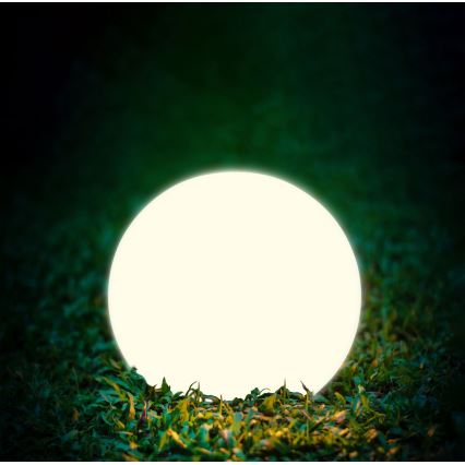 Lampe solaire BALL LED/3,7V 2000 mAh d. 50 cm IP65 blanc