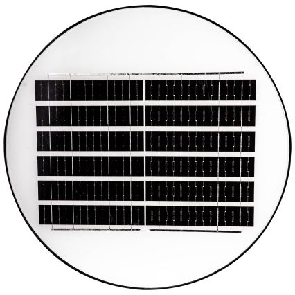 Lampe solaire de rue LED à intensité réglable avec capteur LED/15W/6V 11000 mAh 6500K IP65 noire + télécommande