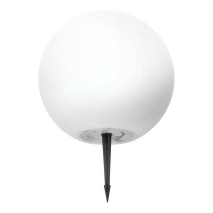 GARDEN BALL — Lampe solaire LED RGBW dimmable, 5 W / 3,7 V, 3000 K, IP54, batterie 2200 mAh, Ø 30 cm + télécommande