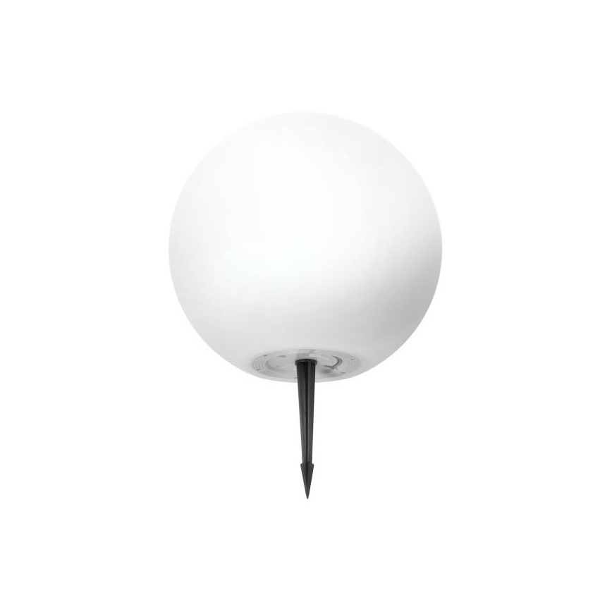 GARDEN BALL — Lampe solaire LED RGBW dimmable, 5 W / 3,7 V, 3000 K, IP54, batterie 2200 mAh, Ø 30 cm + télécommande