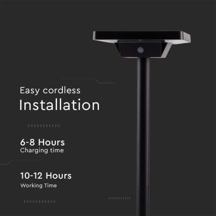 Lampe solaire extérieure 2en1 LED/2W/3,7V IP65 3000/4000/6500K 2600 mAh