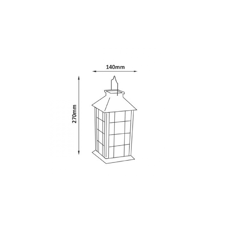 Lampe solaire LED/1,2V IP44 patine