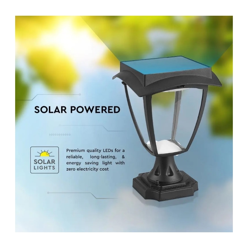 Lampe solaire LED/2W/3,7V 3000/6000K IP65 2200 mAh