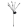 Lampe solaire LED 6xLED/1,2V 300 mAh IP44 noire