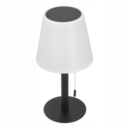 Lampe solaire LED dimmable LED/2W/5V USB 1200 mAh IP44 blanc/noir