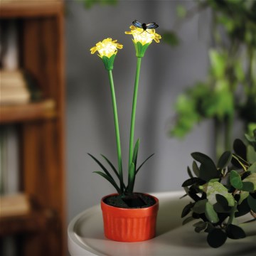 Lampe solaire LED LED/1,2V 200 mAh IP44 fleur