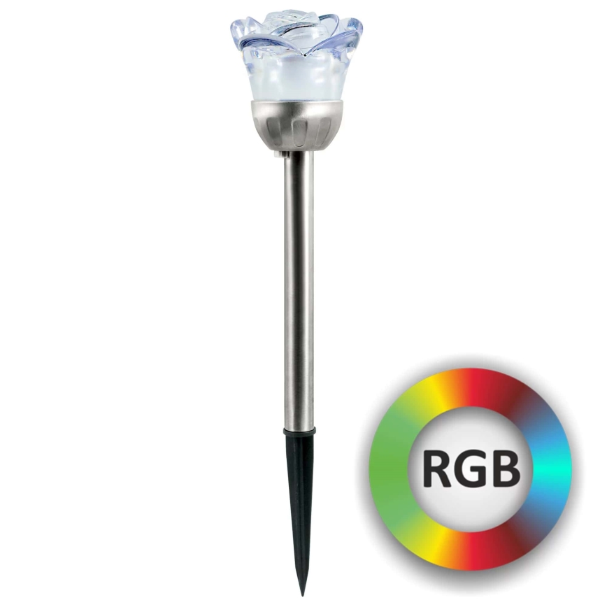 Lampe solaire LED RGB ROSE LED/1,2V IP44