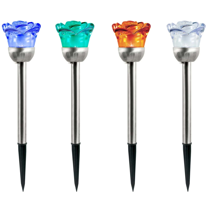 Lampe solaire LED RGB ROSE LED/1,2V IP44