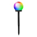 Lampe solaire LED RGB SPHERE, 1,2 V, IP44, 40 mAh, Ø 10 cm