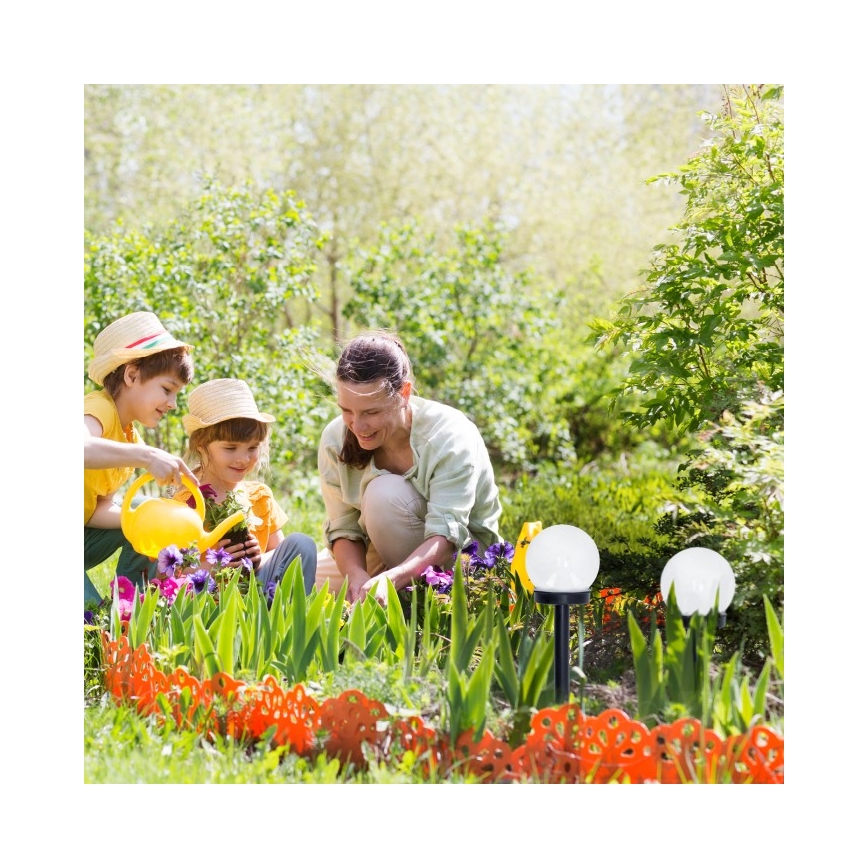 Lampe solaire LED SPHERE, 1,2 V, 4000 K, IP44, 40 mAh, Ø 10 cm