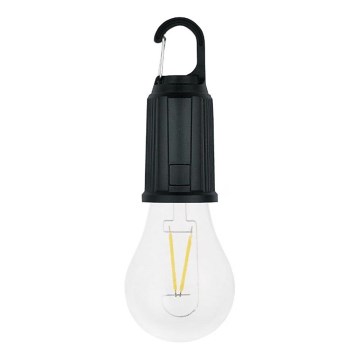Lampe solaire rechargeable LED LUMINA LUMO LED/USB 300 mAh noire