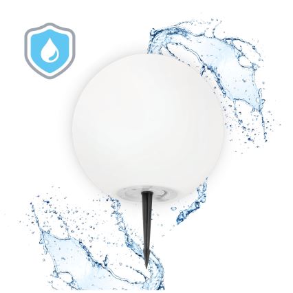 Lampe solaire RGB à intensité variable GARDEN BALL LED/5W/3,7V 3000K IP54 d. 40 cm + Télécommande