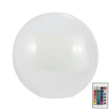 Lampe solaire RGBW BALL LED/1,2V d. 30 cm IP65 + télécommande