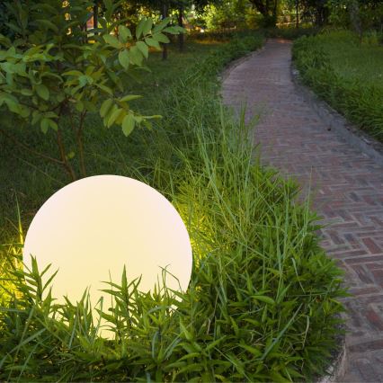 Lampe solaire RGBW BALL LED/1,2V d. 30 cm IP65 + télécommande