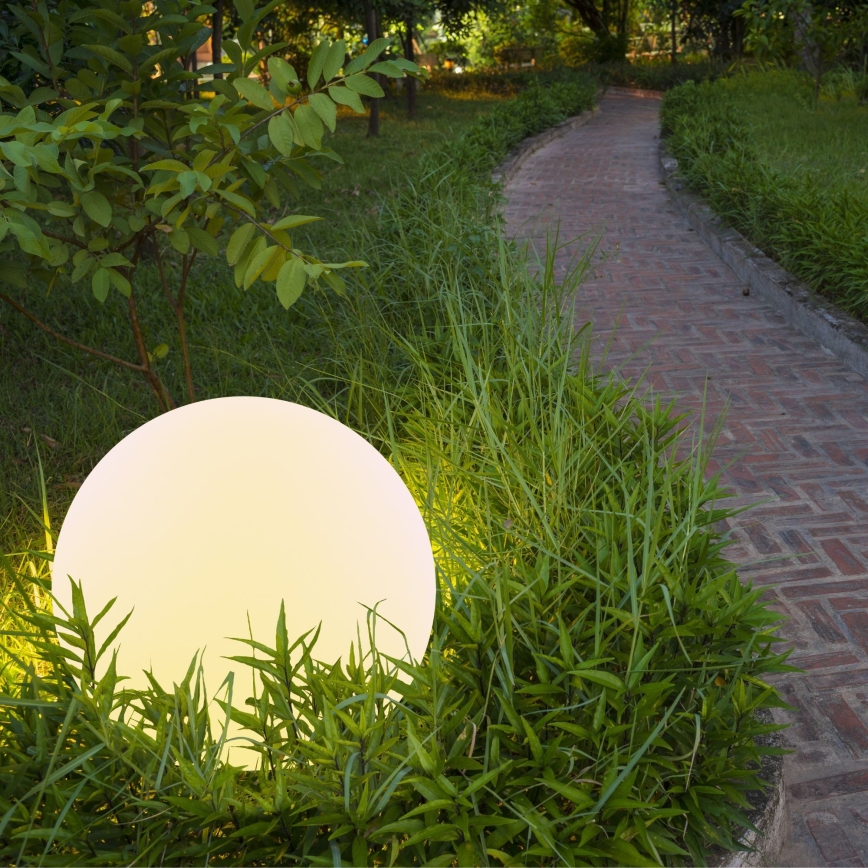 Lampe solaire RGBW BALL LED/1,2V d. 30 cm IP65 + télécommande