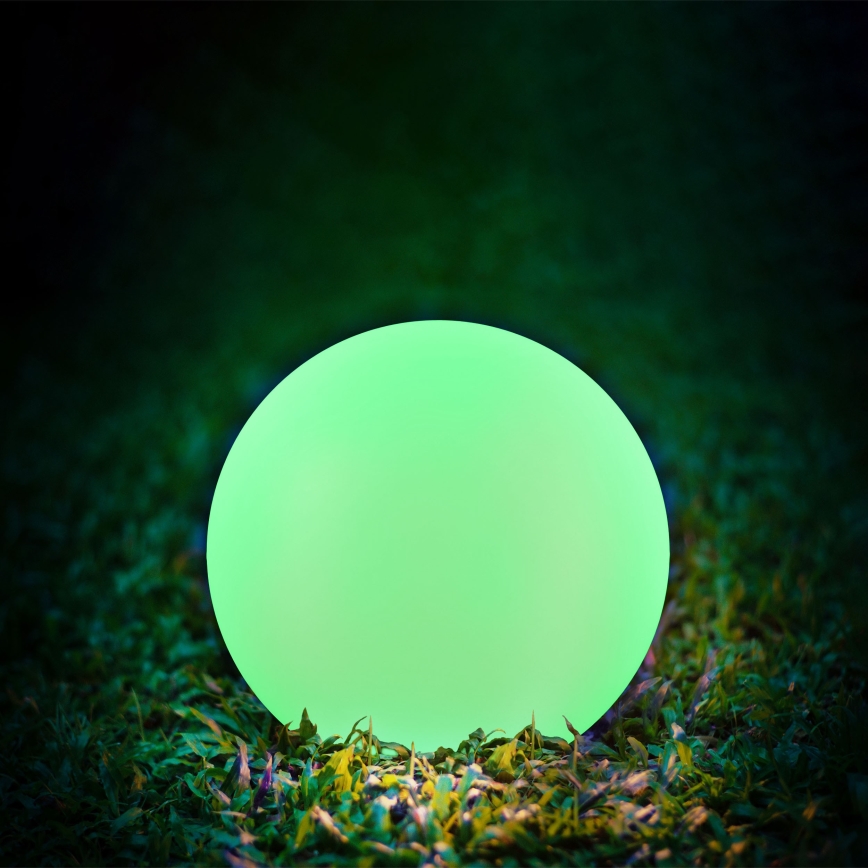 Lampe solaire RGBW BALL LED/1,2V d. 30 cm IP65 + télécommande