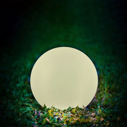 Lampe solaire RGBW BALL LED/3,7V 1500 mAh d. 50 cm IP65 + Télécommande