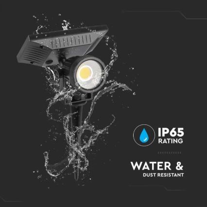 Lampe solaire SPIKE LED/2W/5,5V IP65 4000K