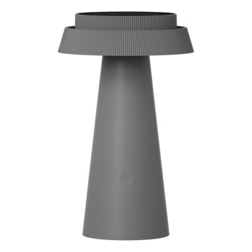Lampe solaire tactile à intensité variable MARAKESZ LED/3,7V USB 3600 mAh 1800/2700/3000K IP54 gris