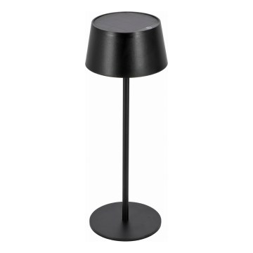 Lampe solaire tactile LED dimmable LED/3W/5V USB 1800 mAh IP44 noire