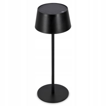 Lampe solaire tactile LED dimmable LED/3W/5V USB 1800 mAh IP44 noire