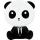 Lampe tactile à intensité variable pour enfants PANDA LED/2,5W/3,7V 1200 mAh