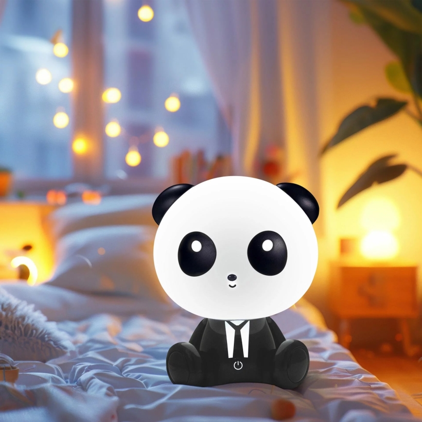 Lampe tactile à intensité variable pour enfants PANDA LED/2,5W/3,7V 1200 mAh