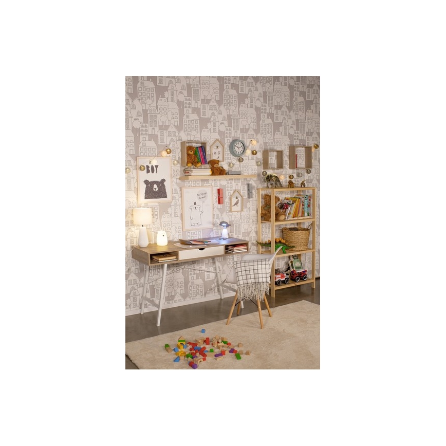 Lampe tactile LED RGB pour enfants BEAR LED/0,8W/5V blanche + USB