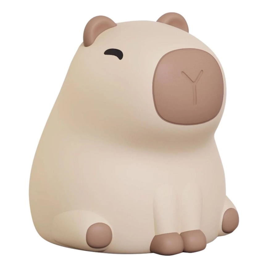 Lampe tactile pour enfants RGBW à intensité variable LED/1W/5V USB 1200 mAh capybara