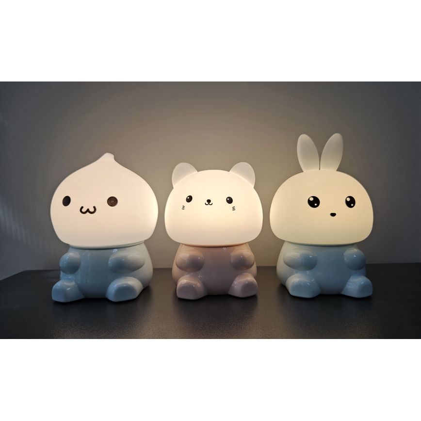 Lampe tactile pour enfants RGBW à intensité variable LED/1W/5V USB 1200 mAh chat