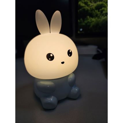 Lampe tactile pour enfants RGBW à intensité variable LED/1W/5V USB 1200 mAh lièvre