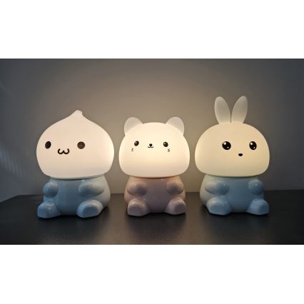Lampe tactile pour enfants RGBW à intensité variable LED/1W/5V USB 1200 mAh lièvre