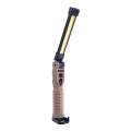 Lampe torche de travail rechargeable à intensité variable avec fonction batterie portative LED/4W/5V IPX4 600 lumens 2000 mAh