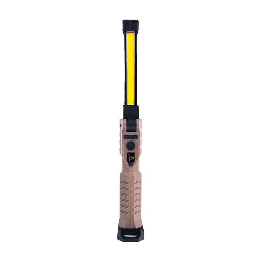 Lampe torche de travail rechargeable à intensité variable avec fonction batterie portative LED/4W/5V IPX4 600 lumens 2000 mAh