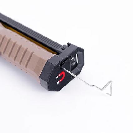 Lampe torche de travail rechargeable à intensité variable avec fonction batterie portative LED/4W/5V IPX4 600 lumens 2000 mAh