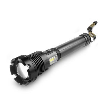 Lampe torche en aluminium rechargeable avec fonction batterie portative LED/4400 mAh 2200 lm IP44
