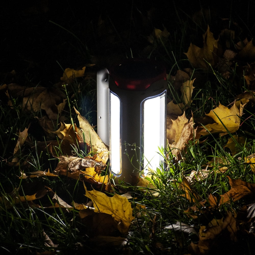 Lampe torche rechargeable à intensité variable 2 en 1 avec fonction batterie portative LED/5 W/230 V 3500 mAh