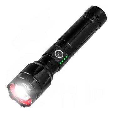 Lampe torche rechargeable à intensité variable avec fonction batterie portative LED/30 W/5 V IPX5 1060 brillant 5000 mAh