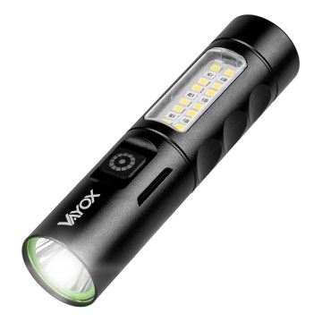 Lampe torche rechargeable à intensité variable avec une lumière rouge LED/5W/5V IPX4 250 brillant 2000 mAh