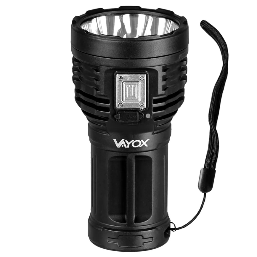 Lampe torche rechargeable à intensité variable LED/5V IPX4 600 brillant 1200 mAh