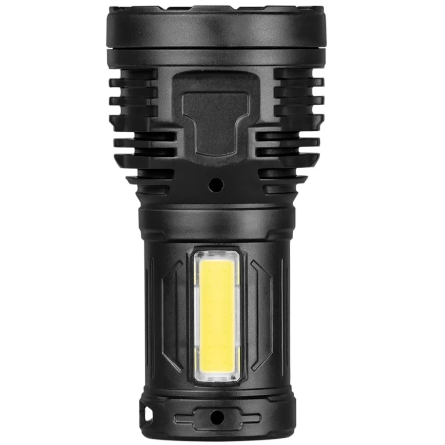 Lampe torche rechargeable à intensité variable LED/5V IPX4 600 brillant 1200 mAh