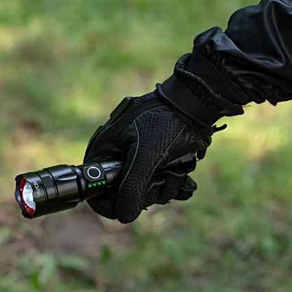 Lampe torche rechargeable à intensité variable avec fonction batterie portative LED/30 W/5 V IPX5 1060 brillant 5000 mAh