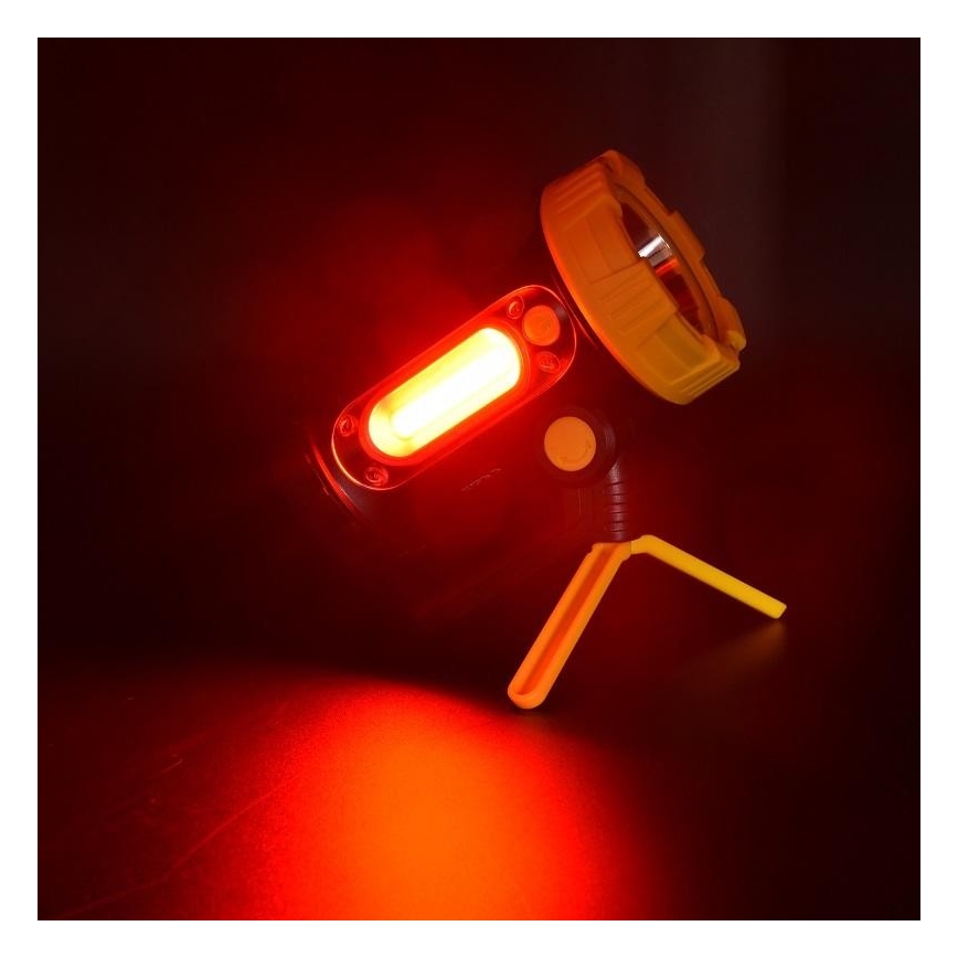 Lampe torche rechargeable LED/5W/4000mAh + LED/3W