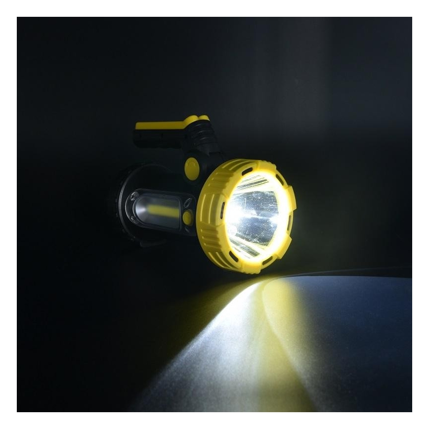 Lampe torche rechargeable LED/5W/4000mAh + LED/3W