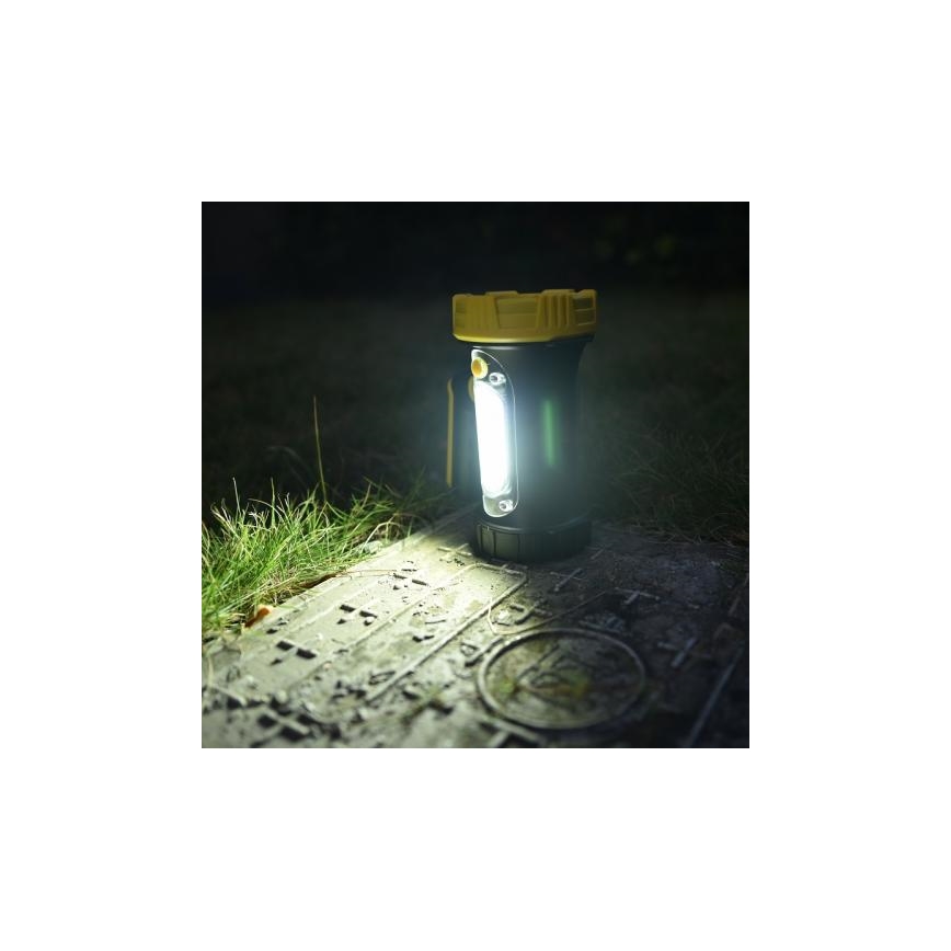Lampe torche rechargeable LED/5W/4000mAh + LED/3W