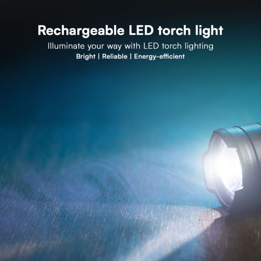 Lampe torche rechargeable LED USB LED/10W/5V IP54 1000 lm