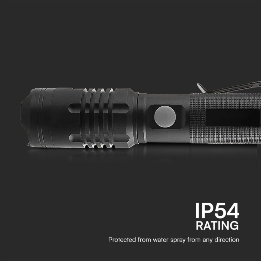 Lampe torche rechargeable LED USB LED/10W/5V IP54 1000 lm