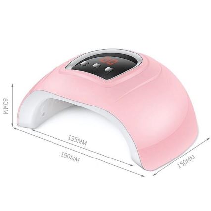 Lampe UV pour ongles 54 W/5 V rose